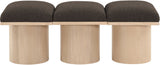 Pavilion - 3 Piece Modular Bench With Natural Base