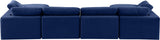 Comfy - 6 Piece Velvet Modular Double Chaise Sectional
