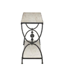 Agora White Travertine Console Table
