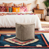 Tall Square Pouf Pana Sand