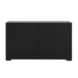 56" 4-Door Sideboard Cabinet – Adjustable Shelves