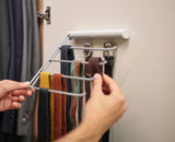 Orderly™ Ecru Belt, Tie & Scarf Hanging Rail