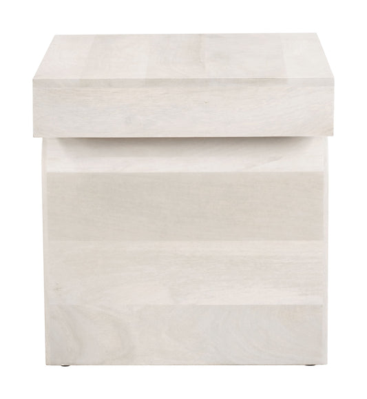 Kiel Side Table Whitewashed