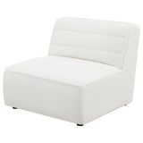 Sunny Upholstered Armless Chair Natural