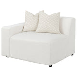 Freddie Upholstered LAF Chair Pearl