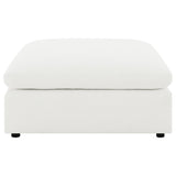 Raleigh Boucle Upholstered Ottoman Ivory