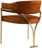 Madelyn Contemporary Velvet Dining Chairs - Luxurious Comfort with Brushed Brass Finish - Set of 2