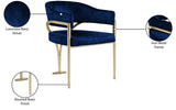 Madelyn Contemporary Velvet Dining Chairs - Luxurious Comfort with Brushed Brass Finish - Set of 2