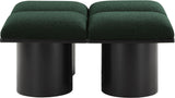 Pavilion - 4 Piece Modular Bench With Black Base