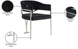 Madelyn Contemporary Velvet Dining Chairs - Luxurious Comfort with Brushed Brass Finish - Set of 2