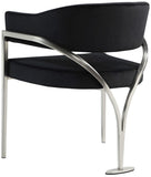 Madelyn Contemporary Velvet Dining Chairs - Luxurious Comfort with Brushed Brass Finish - Set of 2