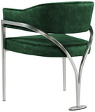 Madelyn Contemporary Velvet Dining Chairs - Luxurious Comfort with Brushed Brass Finish - Set of 2