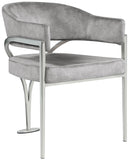 Madelyn Contemporary Velvet Dining Chairs - Luxurious Comfort with Brushed Brass Finish - Set of 2