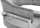 Madelyn Contemporary Velvet Dining Chairs - Luxurious Comfort with Brushed Brass Finish - Set of 2