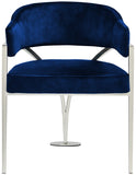 Madelyn Contemporary Velvet Dining Chairs - Luxurious Comfort with Brushed Brass Finish - Set of 2