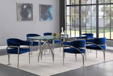 Madelyn Contemporary Velvet Dining Chairs - Luxurious Comfort with Brushed Brass Finish - Set of 2