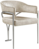 Madelyn Contemporary Velvet Dining Chairs - Luxurious Comfort with Brushed Brass Finish - Set of 2