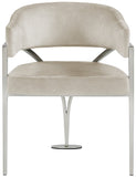Madelyn Contemporary Velvet Dining Chairs - Luxurious Comfort with Brushed Brass Finish - Set of 2