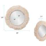Fringe Round Mirror