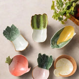 Vegetable Shape Snacks Sauce Dish