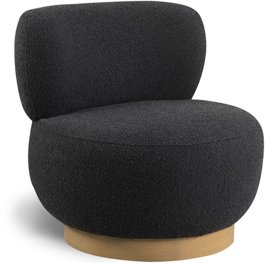 Calais Contemporary Accent Chair - Mid-Century Modern Design with Sturdy Natural Oak Base