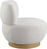 Calais Contemporary Accent Chair - Mid-Century Modern Design with Sturdy Natural Oak Base