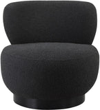 Calais Contemporary Accent Chair - Mid-Century Modern Design with Sturdy Natural Oak Base