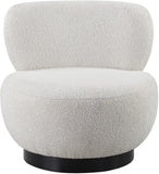 Calais Contemporary Accent Chair - Mid-Century Modern Design with Sturdy Natural Oak Base