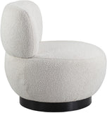 Calais Contemporary Accent Chair - Mid-Century Modern Design with Sturdy Natural Oak Base