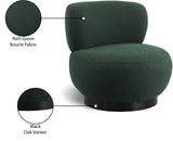 Calais Contemporary Accent Chair - Mid-Century Modern Design with Sturdy Natural Oak Base