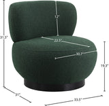 Calais Contemporary Accent Chair - Mid-Century Modern Design with Sturdy Natural Oak Base