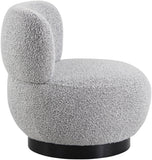 Calais Contemporary Accent Chair - Mid-Century Modern Design with Sturdy Natural Oak Base