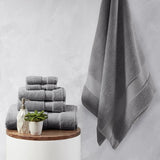 1000gsm Premium 6-piece Bath Towel Set, Dark Grey