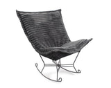 Puff Rocker Shar Pei Charcoal/Black