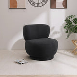 Calais Contemporary Accent Chair - Mid-Century Modern Design with Sturdy Natural Oak Base