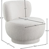 Calais Contemporary Accent Chair - Mid-Century Modern Design with Sturdy Natural Oak Base