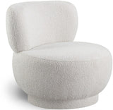 Calais Contemporary Accent Chair - Mid-Century Modern Design with Sturdy Natural Oak Base
