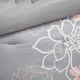 Spring Floral Comforter/Duvet Cover Set, Blush