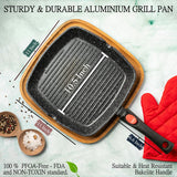 Moss & Stone 11in Nonstick Square Grill Pan