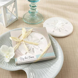 Sand Dollar Stone Coaster Beach Party Favor Gift