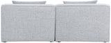 Cube - Linen Modular 2 Seat Armless Sofa