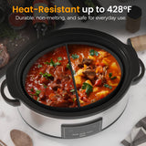2 in 1 Silicone Slow Cooker Liners Fit For Crock Pots 6 Qt