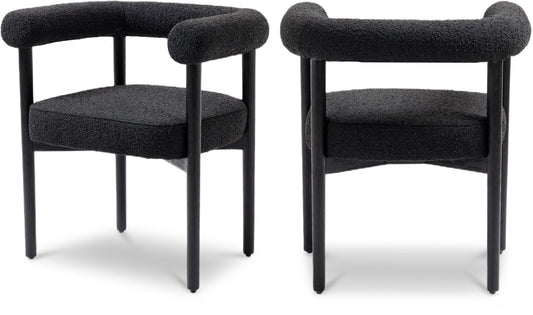Hyatt Elegant Mid-Century Dining Chair with Solid Wood Frame for a Chic Dining Room Upgrade