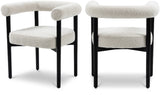Hyatt Elegant Mid-Century Dining Chair with Solid Wood Frame for a Chic Dining Room Upgrade