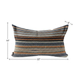 Captiva Navy Indoor Outdoor 14x22 Pillow