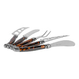 Wholesale Laguiole 5-Piece Artisan Tortoise Shell Cheese Knife Set