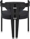 Carlyle Contemporary Dining Chair - Elegant Faux Leather Upholstery with Solid Wood Frame Design