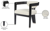 Carlyle Contemporary Dining Chair - Elegant Faux Leather Upholstery with Solid Wood Frame Design