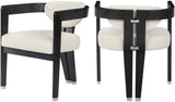 Carlyle Contemporary Dining Chair - Elegant Faux Leather Upholstery with Solid Wood Frame Design