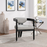 Carlyle Contemporary Dining Chair - Elegant Faux Leather Upholstery with Solid Wood Frame Design